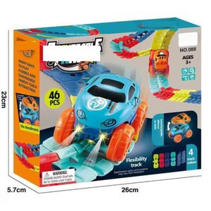 Versatilidad Juguete de goma suave Construcción Montaña rusa Pista de juguete para niños Montaje Juego Montaña rusa Juguete para la venta - Product Image 6