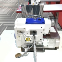 JUKKY 747DU NOUVEAU Produit en promotion Machine à coudre industrielle surjeteuse à lit plat haute vitesse avec moteur double aiguille pour usage domestique et industriel