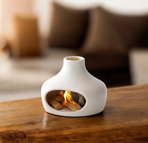 Moderno nordico bianco personalizzato salvia ceramica sacro bruciatore di legno Palo Santo titolare per la decorazione della tavola - Product Image 2