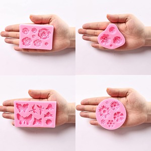 แม่พิมพ์ซิลิโคนรูปดอกไม้ผีเสื้อ 8 ชิ้น สำหรับทำช็อกโกแลต ฟองดองท์ ดินโพลิเมอร์ สบู่ งานฝีมือ ตกแต่งเค้ก - Product Image 6
