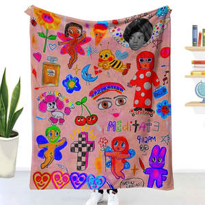 Bendición de Navidad Otoño Invierno Impresión personalizada <span class=keywords><strong>Karol</strong></span> <span class=keywords><strong>G</strong></span> Diseño Manta Sherpa para nuevo regalo al por mayor - Product Image 4