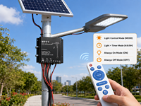 MPPT Pengontrol Pengisian Daya Surya 3.2-3.7V Modul Pelindung dan Penyeimbang Baterai Lithium Iron Phosphate Sensor Inframerah untuk LED