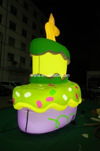 Sculpture de gâteau d'<span class=keywords><strong>anniversaire</strong></span> gonflable personnalisée, gonflable publicitaire pour décoration commerciale et photomaton - Product Image 6