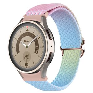 <span class=keywords><strong>Bracelet</strong></span> de montre élastique tressé dégradé de 20mm <span class=keywords><strong>Bracelet</strong></span> en nylon pour <span class=keywords><strong>Samsung</strong></span> <span class=keywords><strong>Smartwatch</strong></span> - Product Image 2