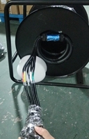 Support de bobine de câble blindé compatible avec les connecteurs XLR Cat6, câble long de 100 m (328 pieds), stock, production scénique, HDTV