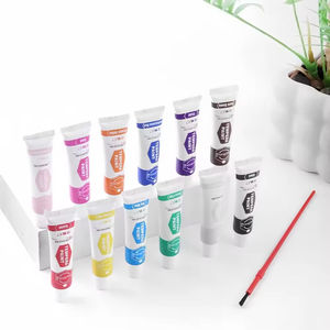 Keep Smiling 12 couleurs Peinture aquarelle non toxique lavable Pigment Portable Voyage en <span class=keywords><strong>plein</strong></span> <span class=keywords><strong>air</strong></span> 12ml Ensemble de peinture <span class=keywords><strong>gouache</strong></span> aquarelle - Product Image 3