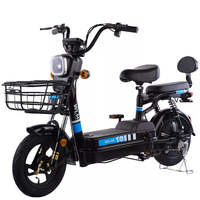 Vélo électrique adulte nouveau design à prix d'usine chinois, moyeu arrière en acier, fonctionnalités numériques, batterie au plomb 500W, autonomie 60km
