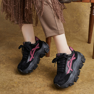 Zapatos Deportivos Casuales de Verano para Mujer, Diseño Retro con Punta Abierta, Cordones de Colores, Antideslizantes - Product Image 3