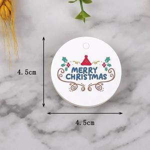 Étiquettes carrées en papier pour boîte cadeau, parfaites pour les cadeaux en forme de cube, efficacité uniforme de la <span class=keywords><strong>ligne</strong></span> d'assemblage de l'emballage de Noël - Product Image 3