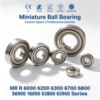 Bearing Bola Alur Dalam Miniatur Baja Anti Karat Kecil Tipe Single Row S623 S624 S625 S626 S627 S628 S629 RS 2RS Z ZZ RZ OPEN