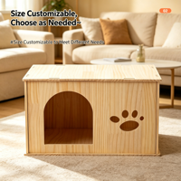 Nichoir pour chat en bois massif multicouche Dongma, détachable, avec caractéristiques amovibles et lavables, utilisable toute l'année