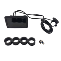 Accesorio para Bicicleta Eléctrica, Pantalla LCD de 36V-72V UKC1/UKC1+ a Color con Protocolo UART NO.2, Conector SM/Impermeable