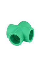 Raccord en T en polypropylène PPRC pour plomberie, connecteur de conduite d'eau, joint durable résistant à la chaleur, anti-fuite, pour système de construction résidentiel