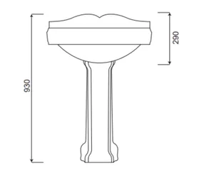 Vendita diretta della fabbrica free standing logo personalizzato lavabos piedistallo bacino