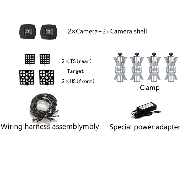 Sinomake SRD-JBcc 3D Wheel Alignment Machine (Camera + Target + Clamp + Power & Cable) CE Certified 0.5KW 220V