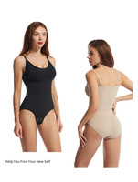 Body Shaper une pièce Resserrement abdominal Shaper Ouverture de l'entrejambe Lifting des fesses Shaper Bretelles Body.