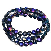 Perles en verre cristal en forme de cœur, accessoires de bijoux DIY, perles faites à la main pour la fabrication de bracelets et de colliers