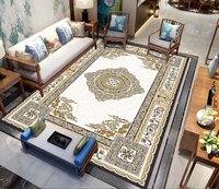 Tapis à poils ras antidérapant, décoratif, floral, bohème, pour salon, usage domestique et camping, fabriqué à la machine, OEM Chine, écologique
