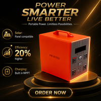 Station d'alimentation portable à onde sinusoïdale pure XW-B1552 1500W, batterie LiFePO4 1331.2Wh, écran intégré, MPPT