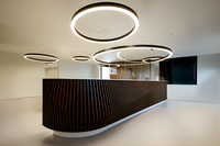 Luminaire LED moderne, cercle rond, suspension, anneau lumineux suspendu, profil en aluminium LED, plafonnier circulaire, lustre, 30 à 150 mm