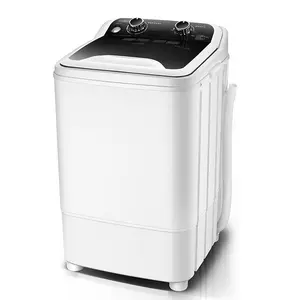 5-7KG 반자동 단일 튜브 휴대용 세탁기 탑 로더 대형 세척 천 기계 반자동 세탁기 세탁