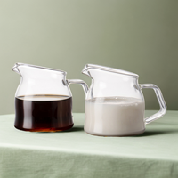 Tasse à café moderne en verre borosilicate, mini-gobelet à lait, pot à jus pour steak, pot à sauce, pot à miel