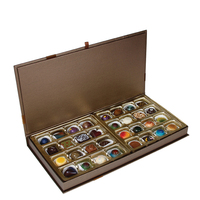 Coffret Cadeau de Chocolats Personnalisé de Luxe Écologique avec Fermeture Magnétique Réutilisable, Design Personnalisé et Insert de Présentation
