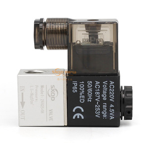 Vanne solénoïde à deux positions et deux voies SXQD 2V025 08, vanne de commande pneumatique, taille de port 1/4 po, fonctionnement à température normale - Product Image 1