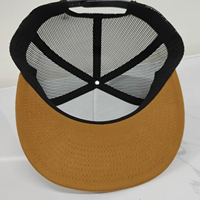 Topi Snapback bordir 3D emas pinggiran datar kustom topi Snapback kualitas tinggi Moq Rendah grosir topi Snapback hitam topi Hip-Hop 6606