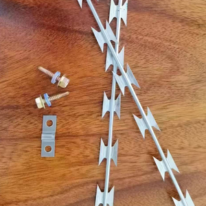 Alambre de púas de acero inoxidable en espiral, galvanizado en caliente, antiescalada, antirrobo, para <span class=keywords><strong>defensa</strong></span> de infraestructuras críticas - Product Image 3