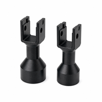 Boîtier de tube optique pour vision industrielle en aluminium usiné CNC sur mesure, anodisé noir, OEM