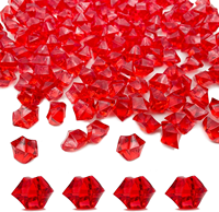 Faux gemmes de glace en plastique multicolores irrégulières style Art Déco, diamants étincelants pour remplissage de vase, multifonctionnels, 100 pièces, pour mariage et table de fête