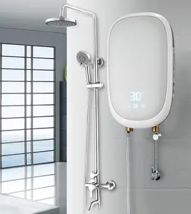 wall mount bathroom portable electric shower hot water heater tankless electric instant water heater geyser