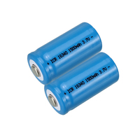 RCR123 16340 baterai Lithium Ion silinder 700mAh 1500 V isi ulang 3.7 mAh untuk lampu senter kamera