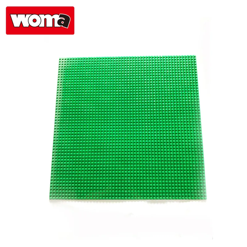 WOMA TOYS Compatible major brands bricks Baseplate 50 x 50 Dots Plastic 40*40 Building Blocks Base Plate For Student Toys jouet