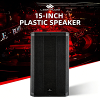 Système de sonorisation actif Leon Audio Sonavibe-15 15 pouces avec DSP intégré, audio mono, batterie rechargeable pour événements en plein air