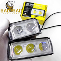Phares de moto Angel Eye, mini projecteurs de travail, feux de brouillard, ampoules DRL