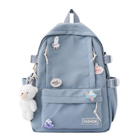 Mochila Escolar Geométrica de Moda de Alta Calidad para Niñas con Forro Impermeable, Diseño Universitario Personalizado, Capacidad Inferior a 21L