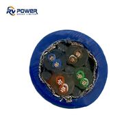 Poliuretano subacuático Multicore Cat6 STP Red Fibra Óptica Potencia Coaxial Rov Ethernet Cable híbrido