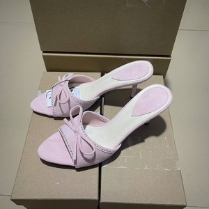 Mules d'été pour femmes à talon aiguille ultra-fin, bout ouvert, design slingback, tendance mode, confortables - Product Image 3