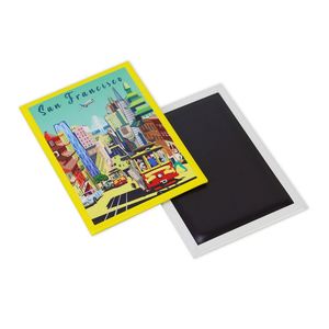 Suministro Directo de Fábrica, Diseño Personalizable, Placa de Estaño Impresa con Serigrafía, Souvenir Magnético del Puente Golden Gate, Artículo Promocional - Product Image 3