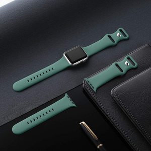 Cinturino <span class=keywords><strong>in</strong></span> Silicone per orologio Apple Watch serie 7 6 5 4 <span class=keywords><strong>3</strong></span> 2 <span class=keywords><strong>1</strong></span> Soft Replacement Smart Watch cinturino per Iwatch 38 40 41 42 44 45 mm - Product Image 3