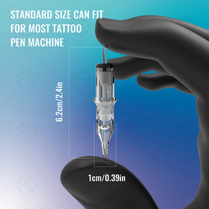 Agujas de Cartucho para Tatuaje Desechables y Esterilizadas, Transparentes, de Varios Tamaños, para Máquinas de Tatuar - Product Image 1