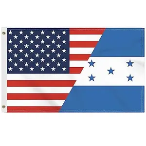 3 x 5 ft American Flag of Honduras flag large outdoor banner used for double-sided printing decoration of Patio Garden