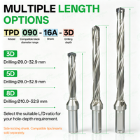Coronnes de perçage modulaires 5D TPD à verrouillage latéral, corps de perceuse interchangeable, pour perçage CNC du métal, haute précision pour le perçage de trous de moules