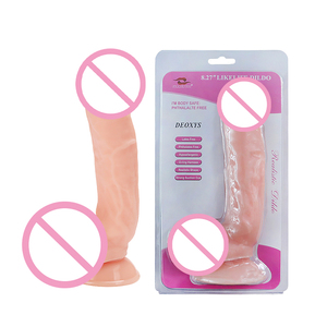 XX Heißer Flexibler PVC-Dildo für Frauen Realistischer Künstlicher Penis mit Saugnapf und Hoden Weiches Erwachsenen-Sexspielzeug für Freihändiges Masturbationsspiel - Product Image 6