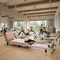 Machine de Pilates pliable avec cadre métallique pour la remise en forme à domicile, l'entraînement en studio, les exercices du corps entier et un rangement facile