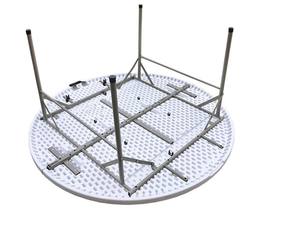 Mesa Plegable Redonda de Plástico para 10 Personas, Ideal para Bodas, Fiestas, Banquetes, Campamentos y Actividades al Aire Libre - Product Image 2