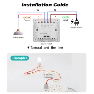 스마트 벽 스위치 적외선 센서 유리 스크린 패널 EU 중립 와이어 110V- 220V 10A 전기 전원 없음 있으면효과적인 터치 EU