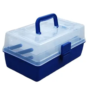 Đài Loan 2 gói/4 gói công cụ móc giải quyết Giàn Khoan khay phụ kiện lưu trữ Organizer nhựa hộp câu cá với có thể tháo rời ngăn